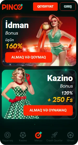 Pinco Casino Menyu