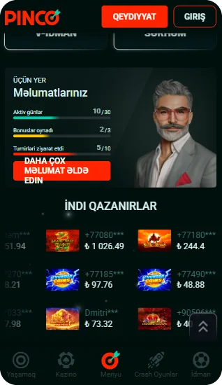 Pinco Casino mərc