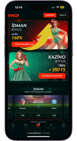 PinCo ilə qeydiyyatdan keçin